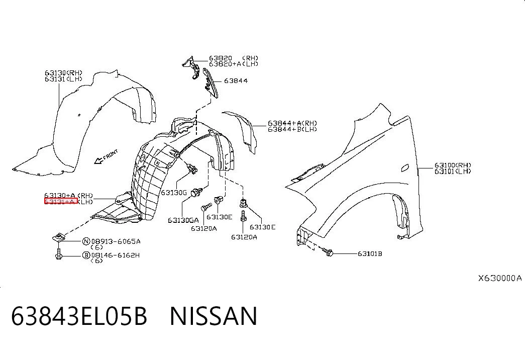 63843EL05B Nissan/Infiniti