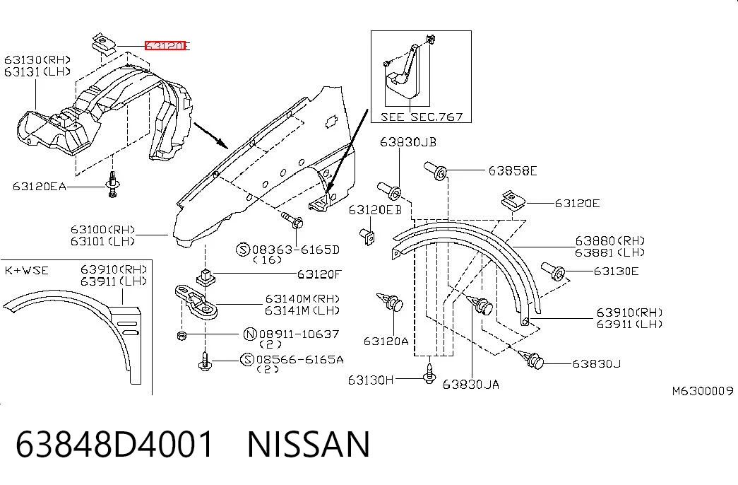 63848D4001 Nissan/Infiniti 