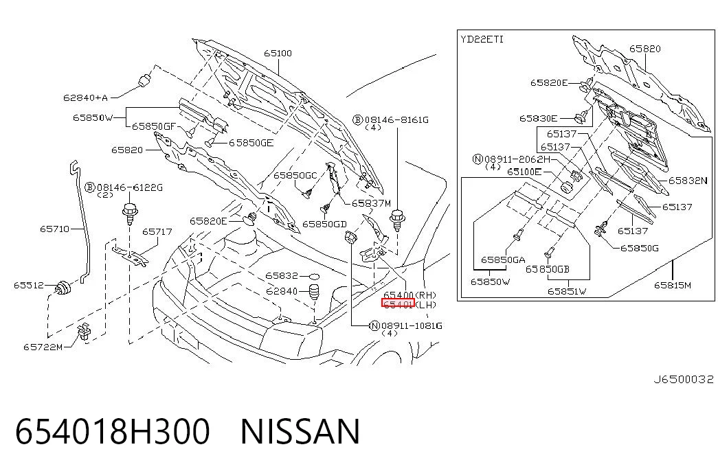 654018H300 Nissan/Infiniti