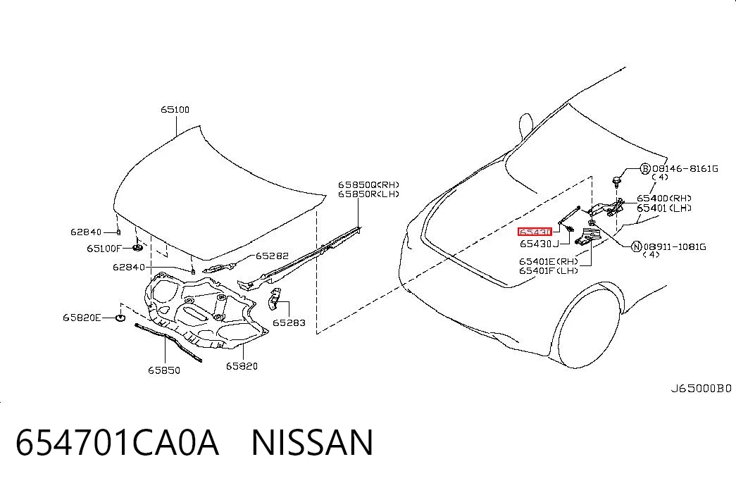 654701CA0A Nissan/Infiniti