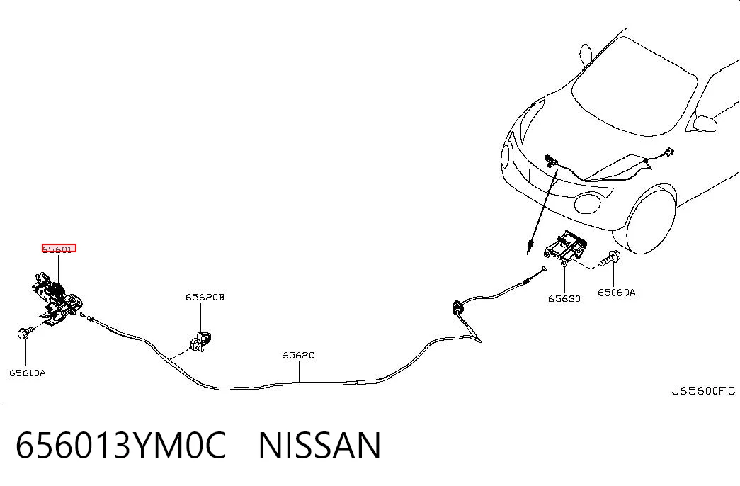 Fecho da capota Nissan JUKE JPN F15