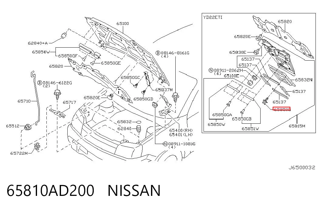 65810AD200 Nissan/Infiniti