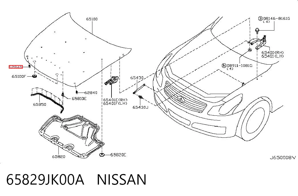 65829JK00A Nissan/Infiniti
