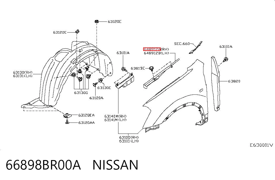 66898BR00A Nissan/Infiniti