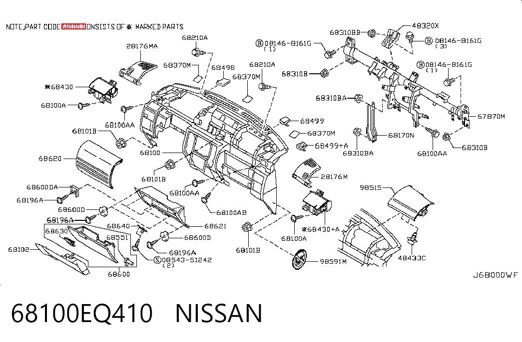 68100EQ410 Nissan/Infiniti