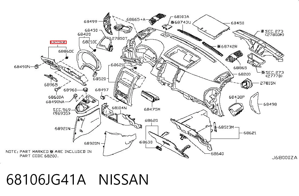 68106JG41A Nissan/Infiniti