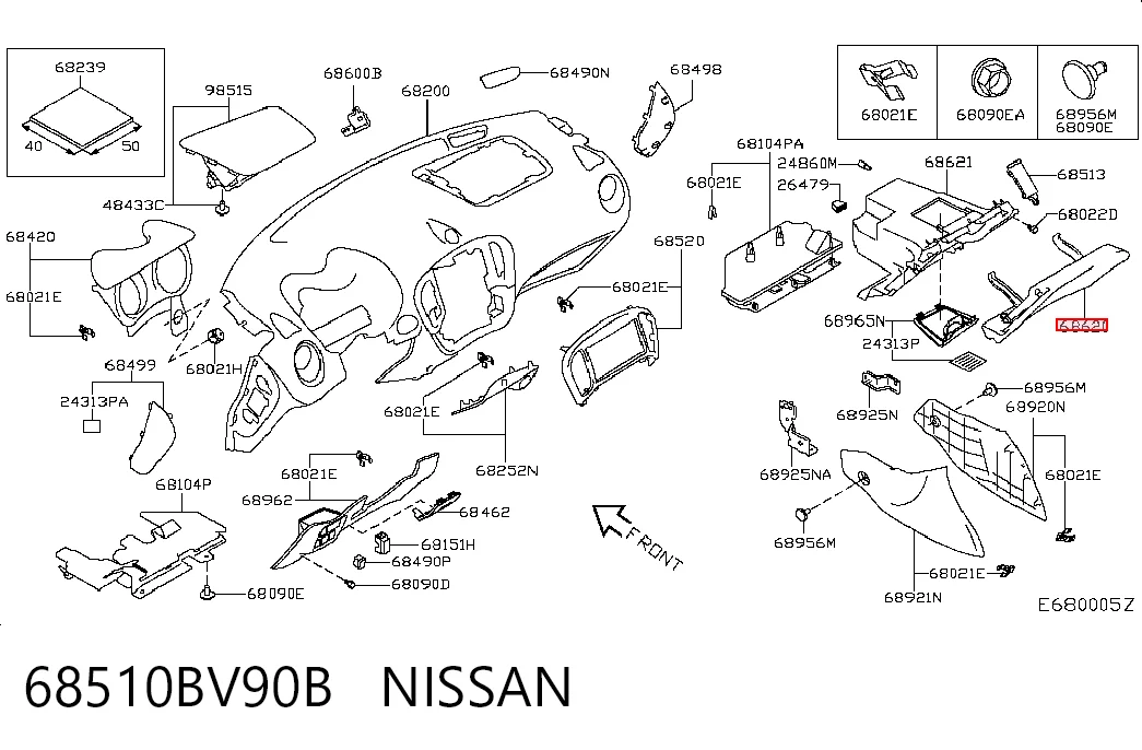 68510BV90B Nissan/Infiniti