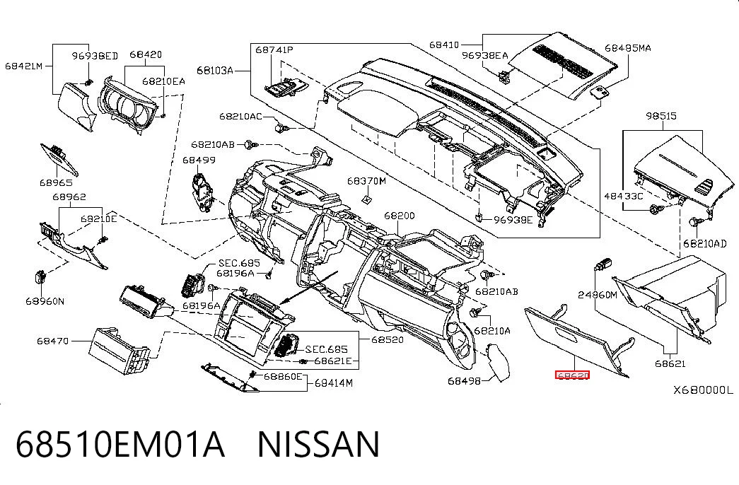 68510EM01A Nissan/Infiniti
