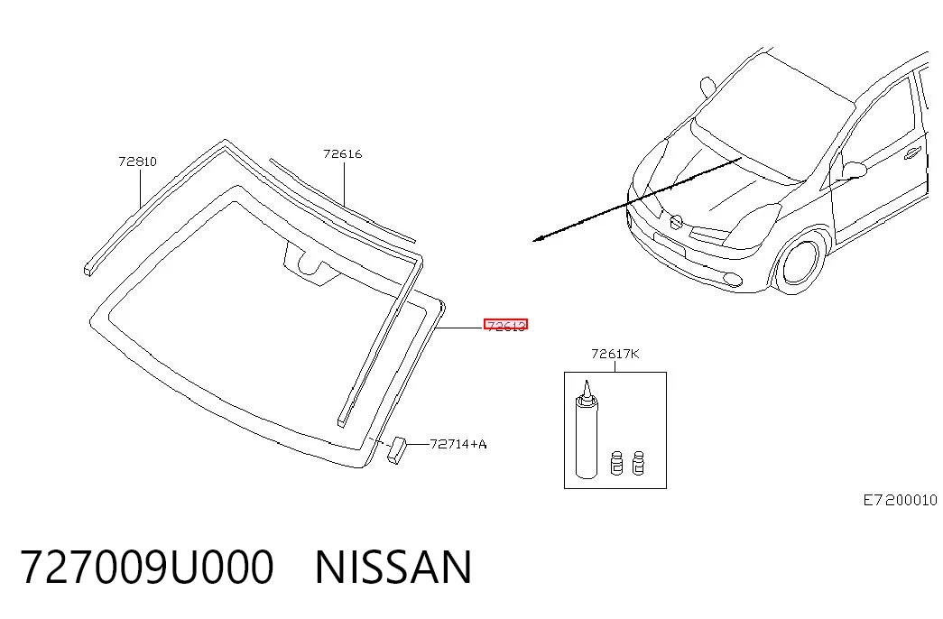 Pára-brisas Nissan Note E11 ao melhor preço