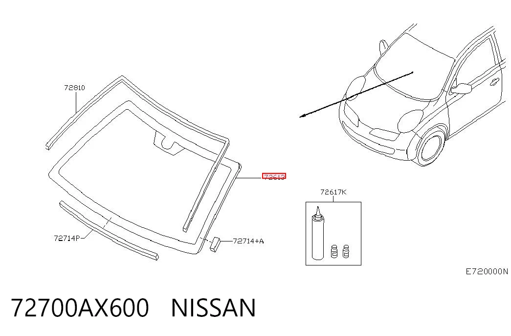 Pára-brisas Nissan Micra  K12 ao melhor preço