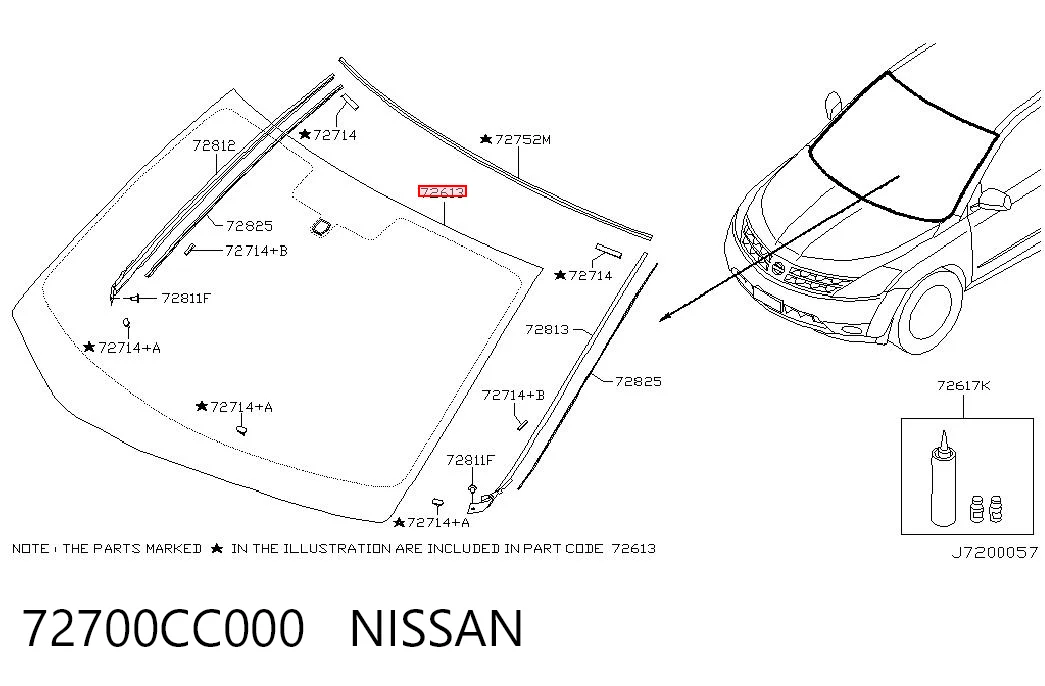 Pára-brisas Nissan Murano  Z50 ao melhor preço