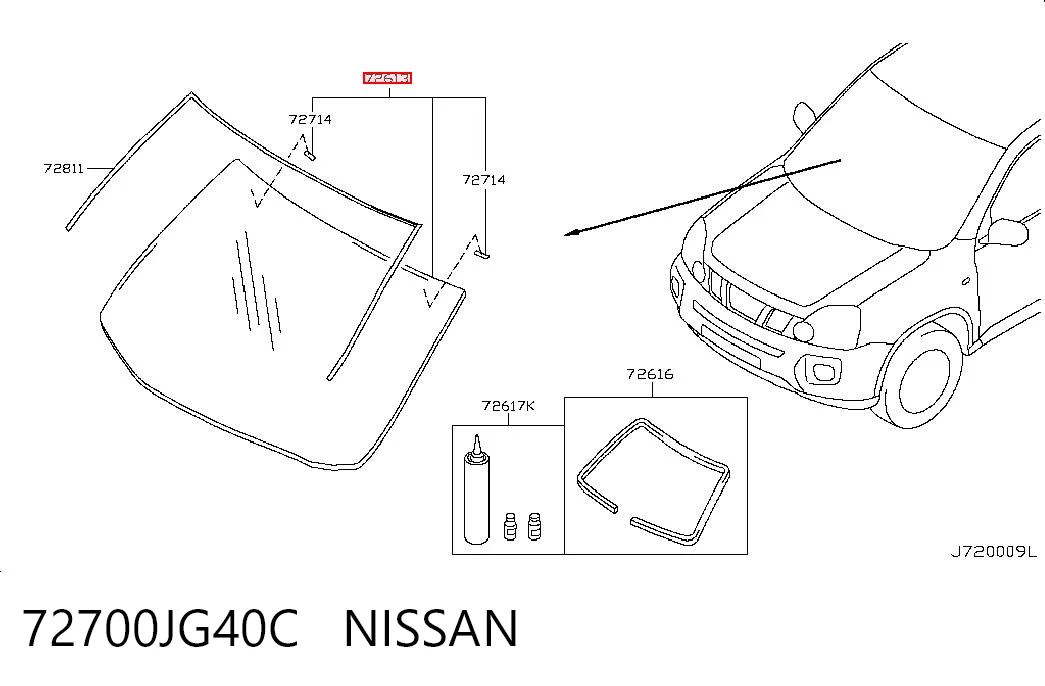 72700JG40C Nissan/Infiniti