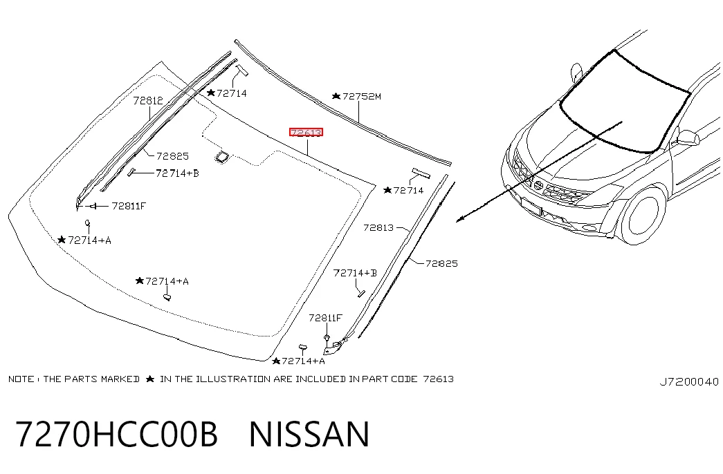 Pára-brisas Nissan Murano preço, a partir de 178,86 USD