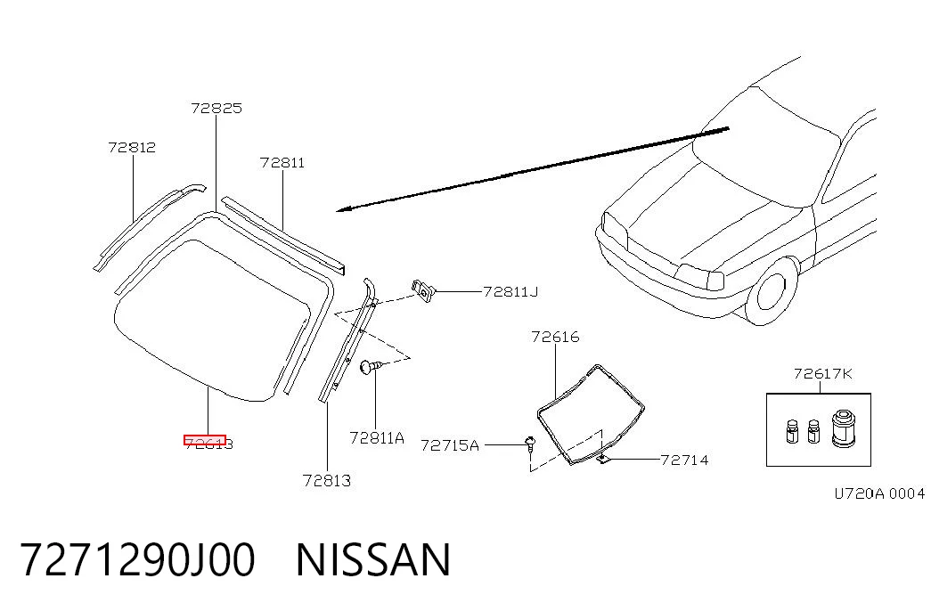 Pára-brisas Nissan Primera  P10
