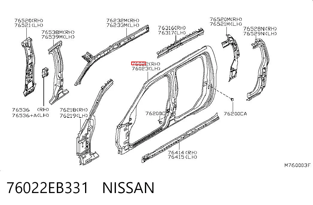 76022EB331 Nissan/Infiniti