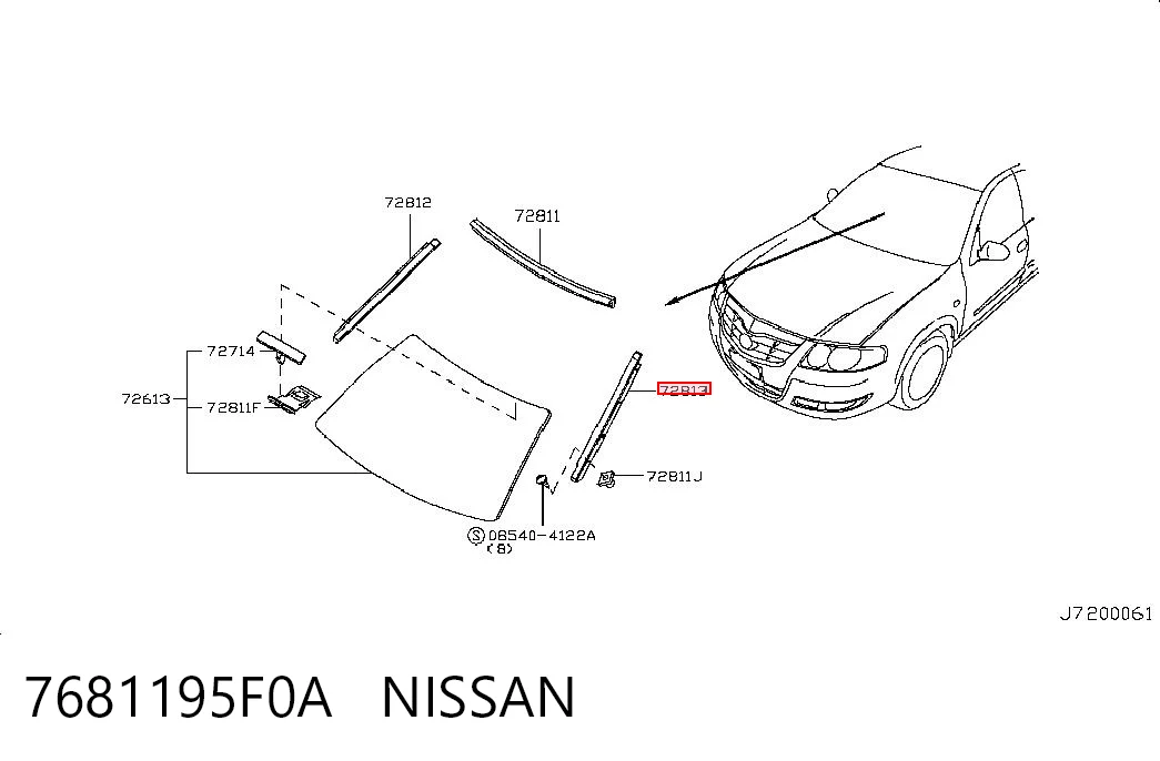 7681195F0A Nissan/Infiniti