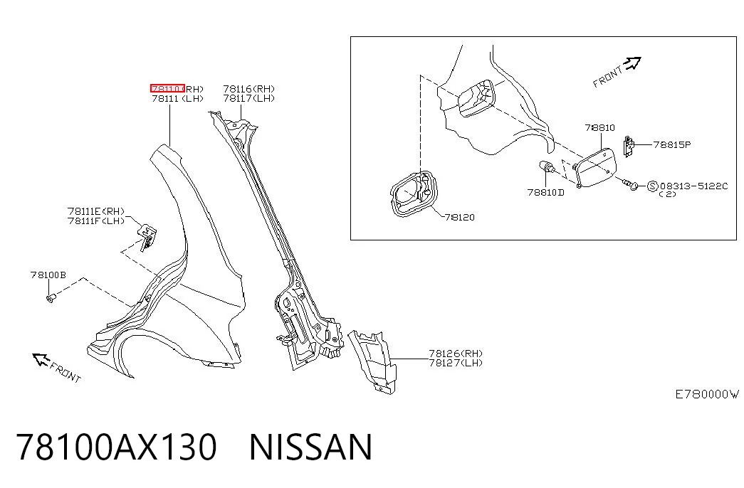 78100AX130 Nissan/Infiniti