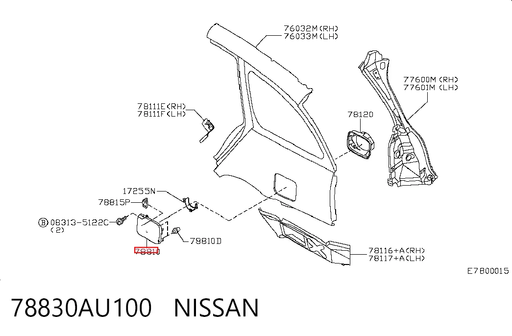 Alcapão do tanque de combustível Nissan Primera WP12 ao melhor preço