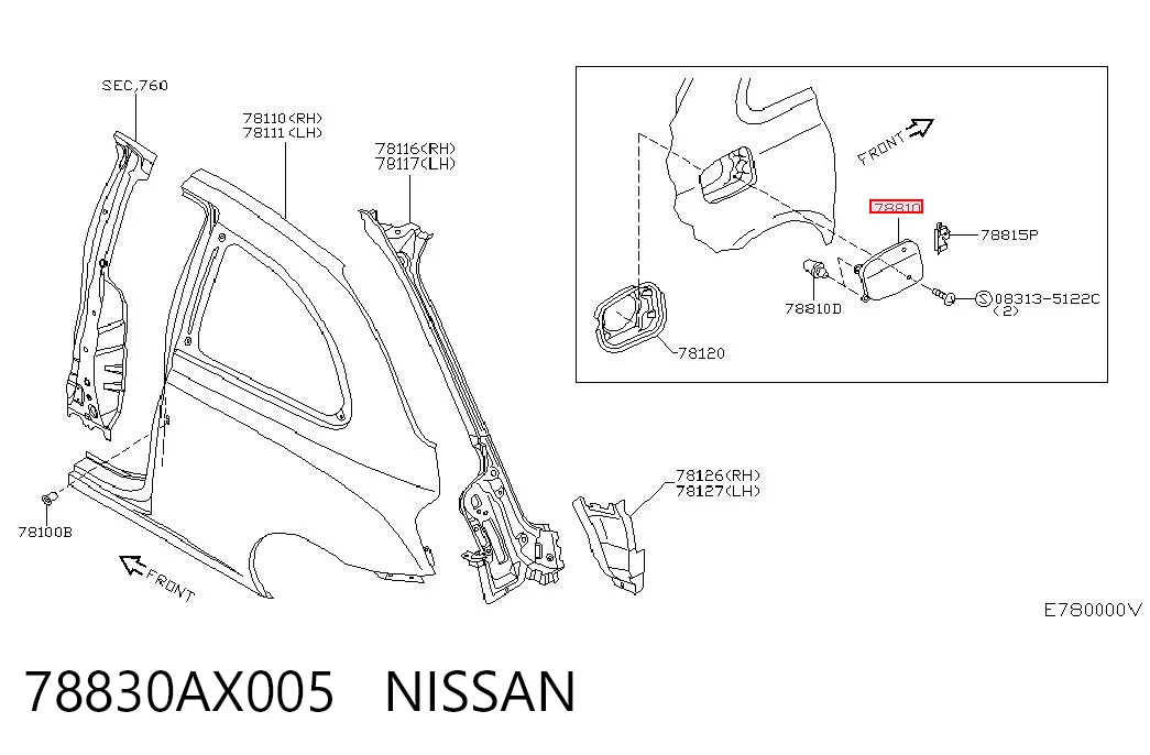 Alcapão do tanque de combustível Nissan Micra K12 ao melhor preço