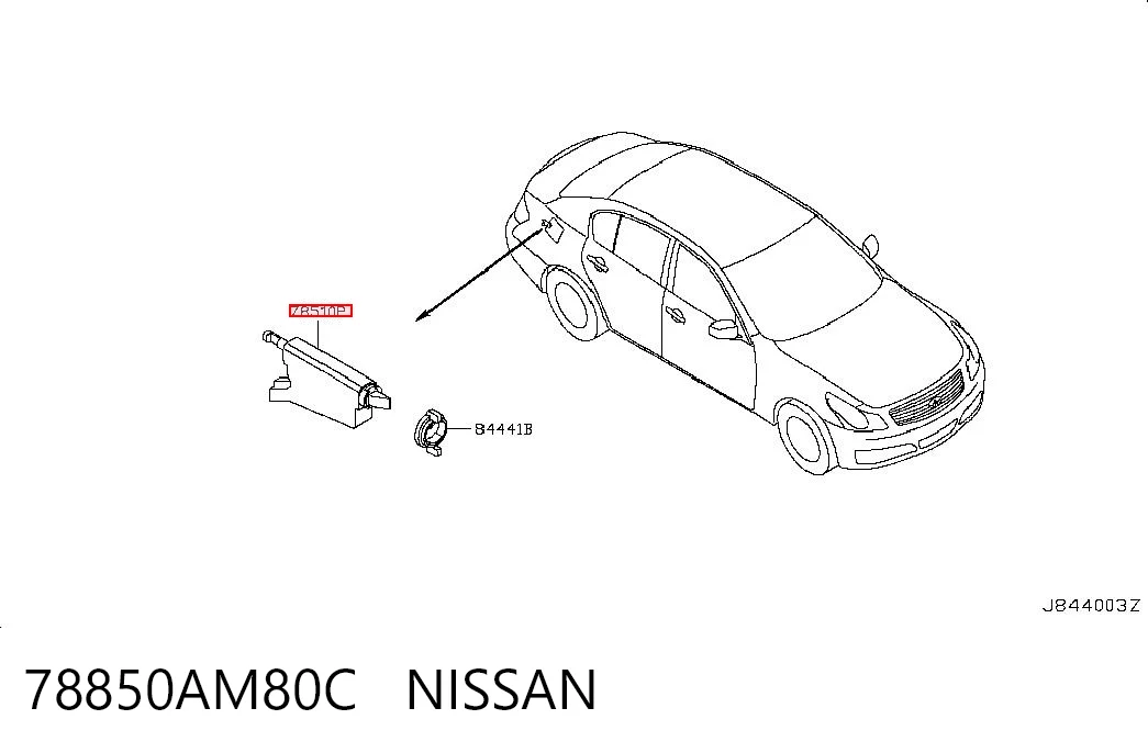 78850AM80C Nissan/Infiniti Fecho de abertura do alcapão do tanque de combustível