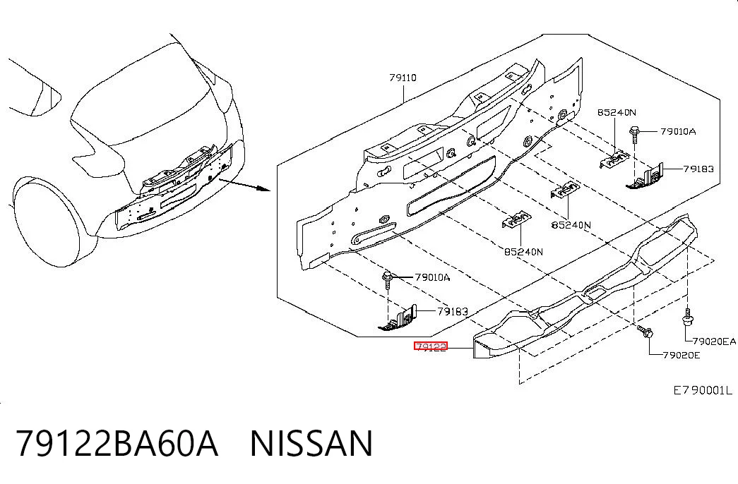 79122BA60A Nissan/Infiniti