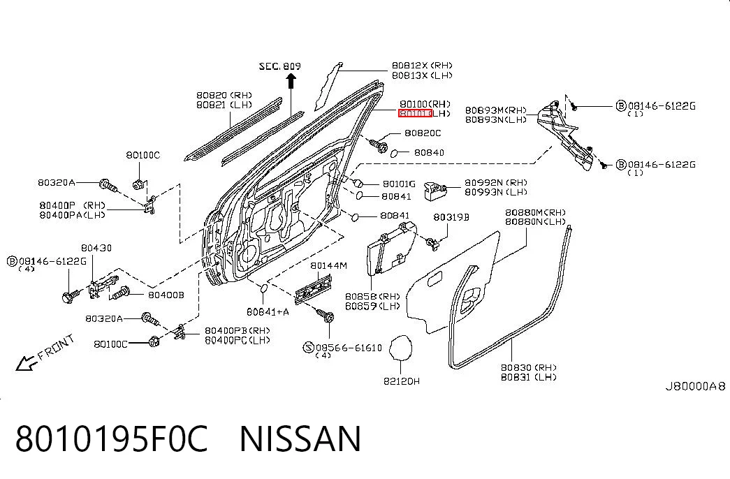 Porta dianteira esquerda Nissan Almera B10RS ao melhor preço
