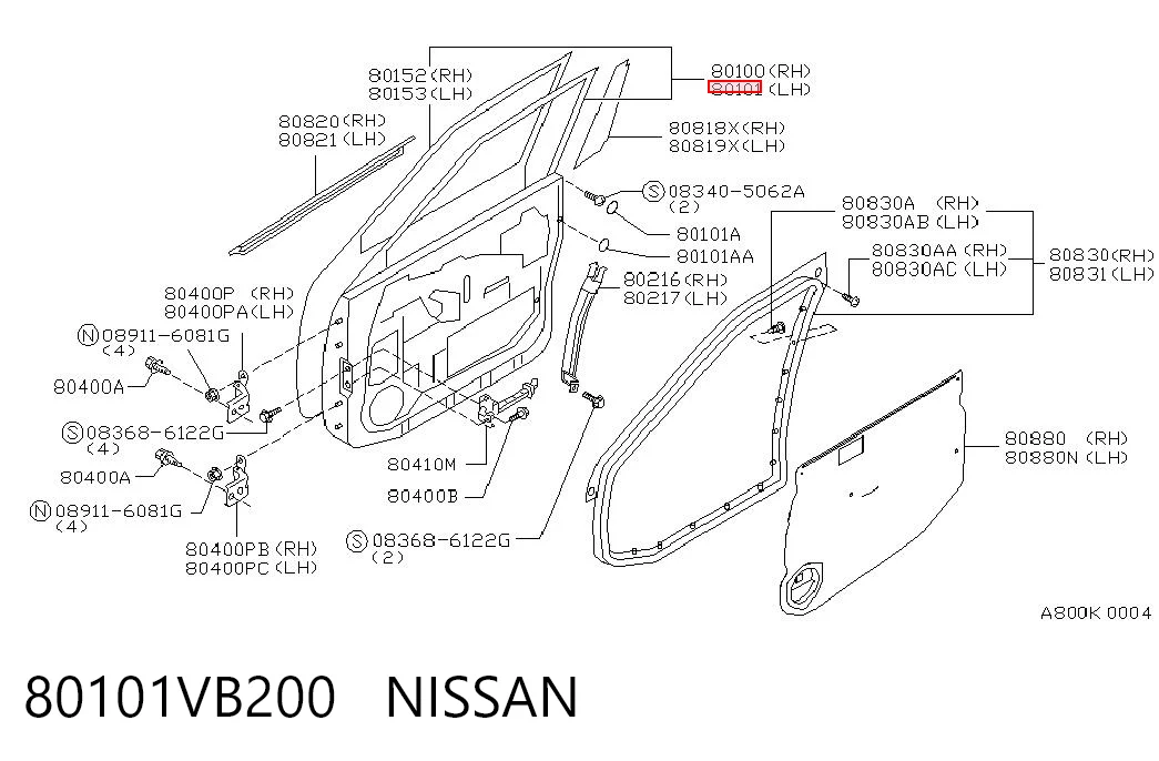 Porta dianteira esquerda Nissan Patrol  Y61 ao melhor preço
