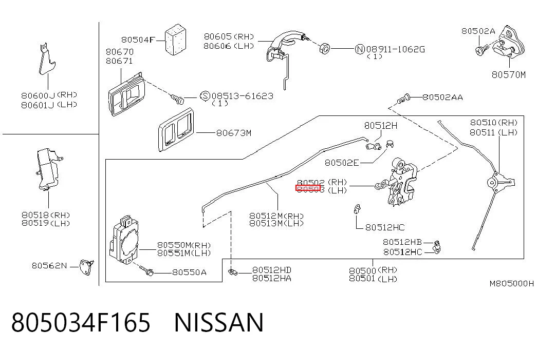 805034F165 Nissan/Infiniti