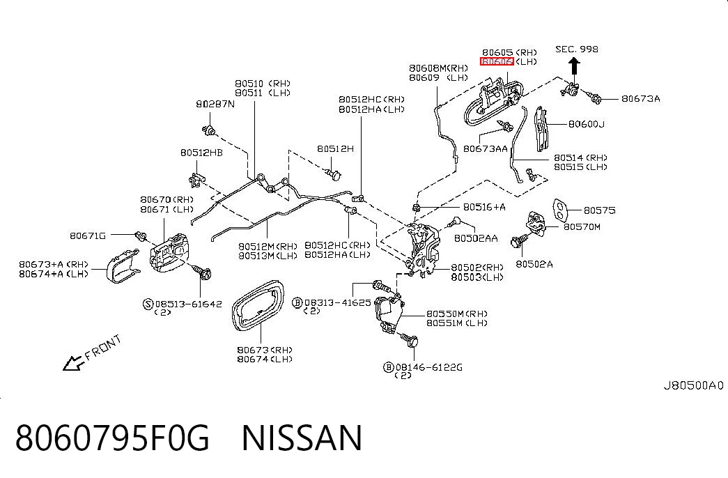 8060795F0G Nissan/Infiniti