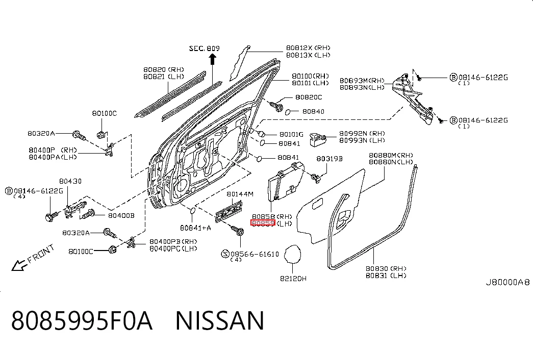 8085995F0A Nissan/Infiniti