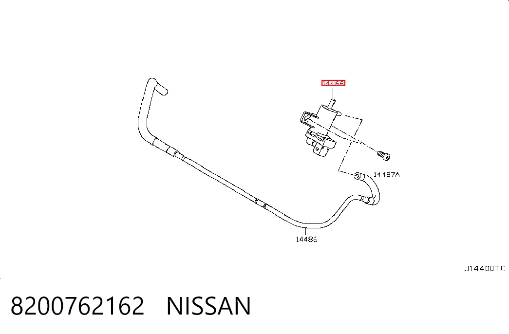 8200762162 Nissan/Infiniti Válvula solenoide de regulação de comporta EGR