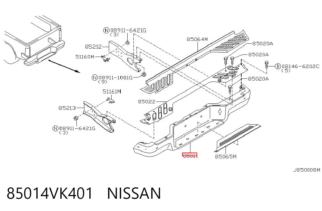 85014VK401 Nissan/Infiniti