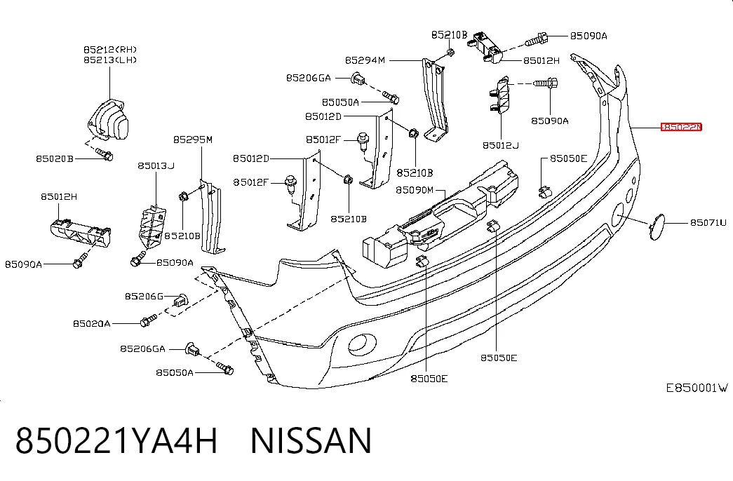 Compre Pára-choque traseiro Nissan Qashqai 1
