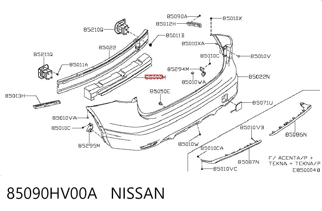 85090HV00A Nissan/Infiniti