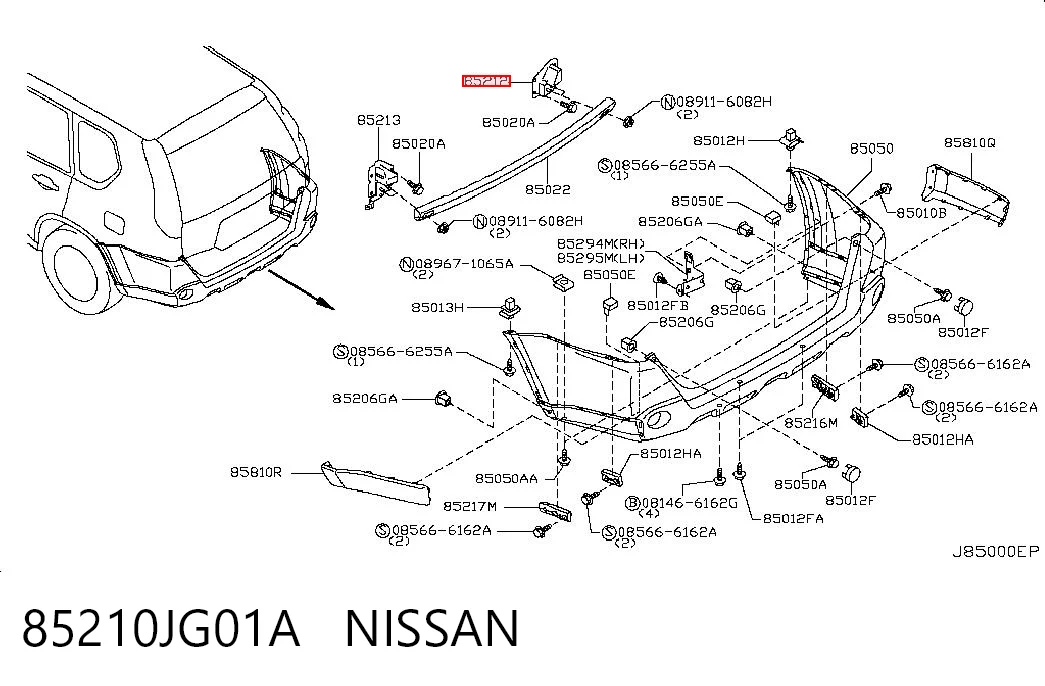 85210JG01A Nissan/Infiniti
