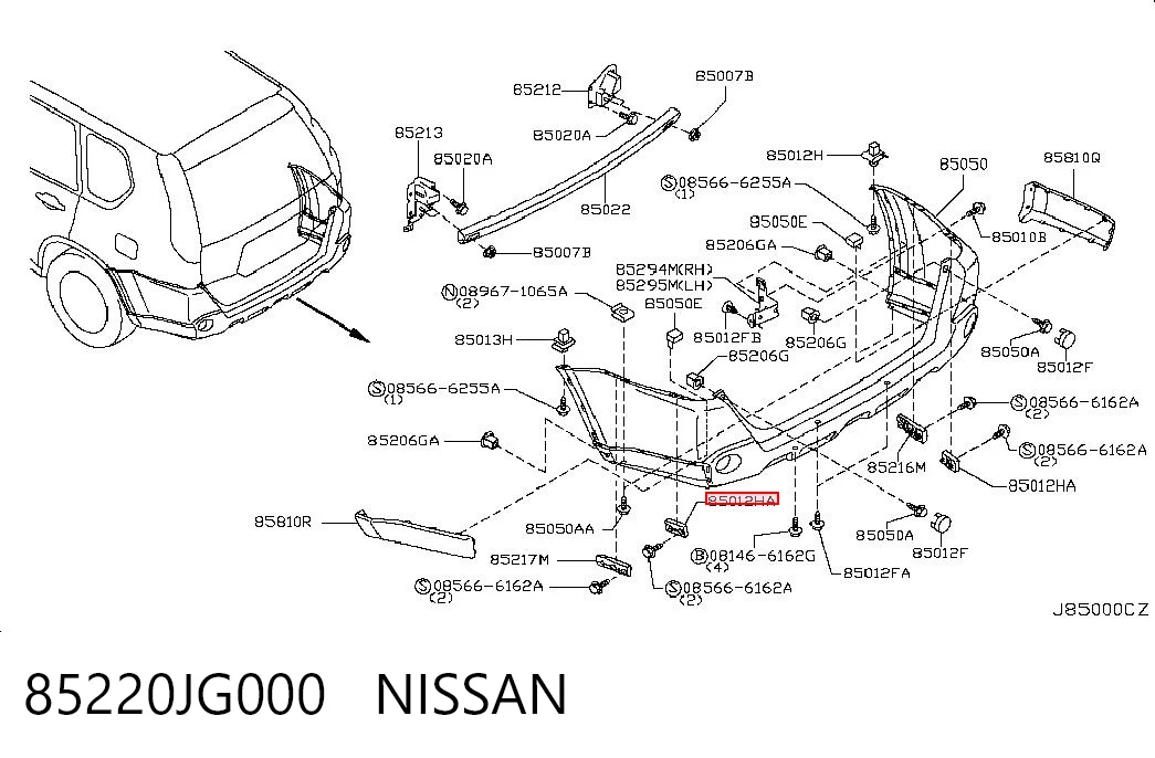 85220JG000 Nissan/Infiniti
