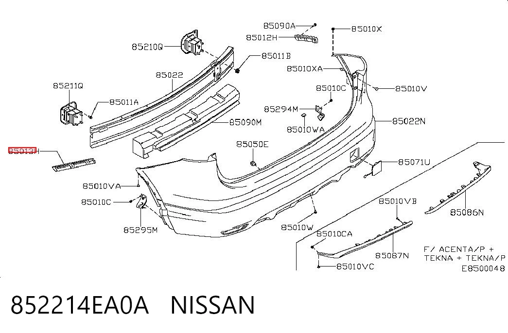 852214EA0A Nissan/Infiniti