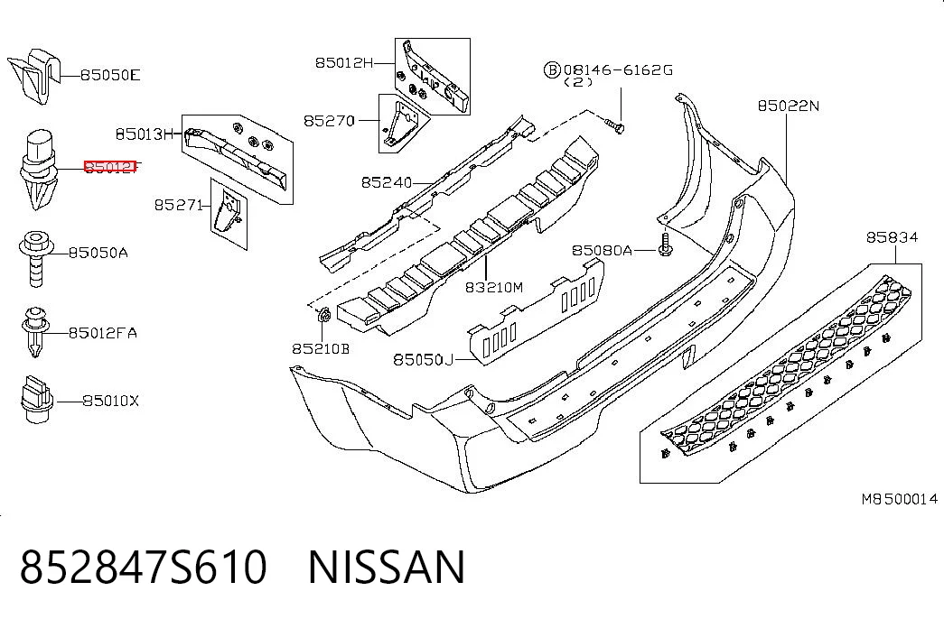 852847S610 Nissan/Infiniti 