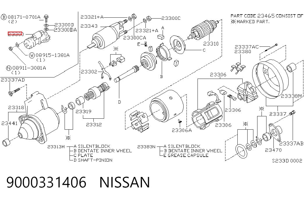 Motor de arranco Nissan Patrol  Y60