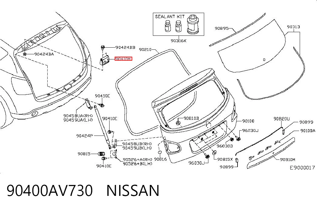 90400AV730 Nissan/Infiniti