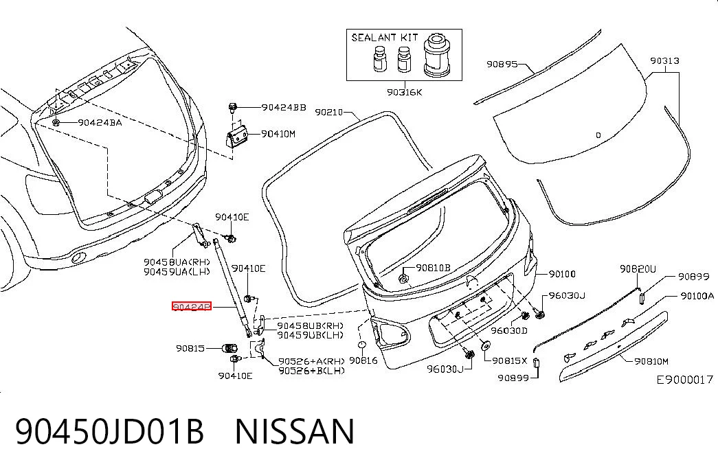 90450JD01B Nissan/Infiniti
