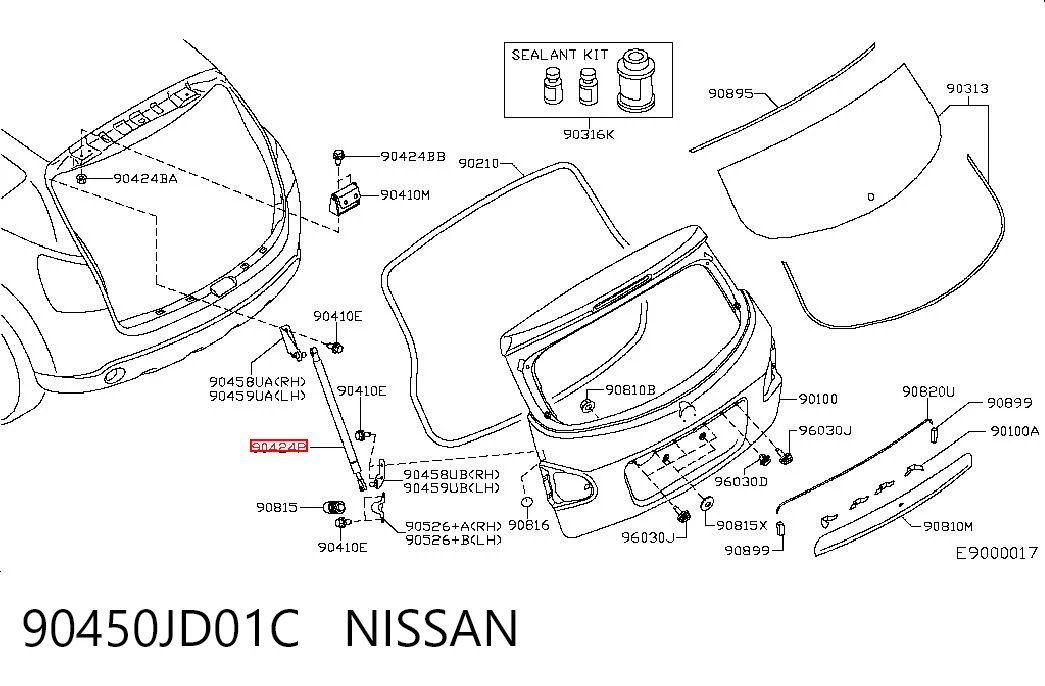 90450JD01C Nissan/Infiniti