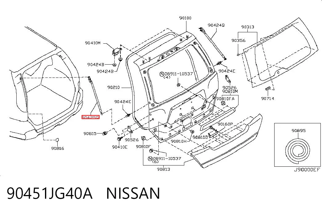 90451JG40A Nissan/Infiniti