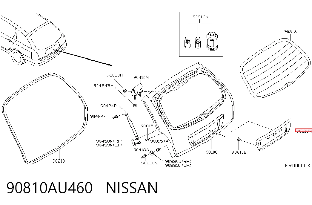 90810AU460 Nissan/Infiniti