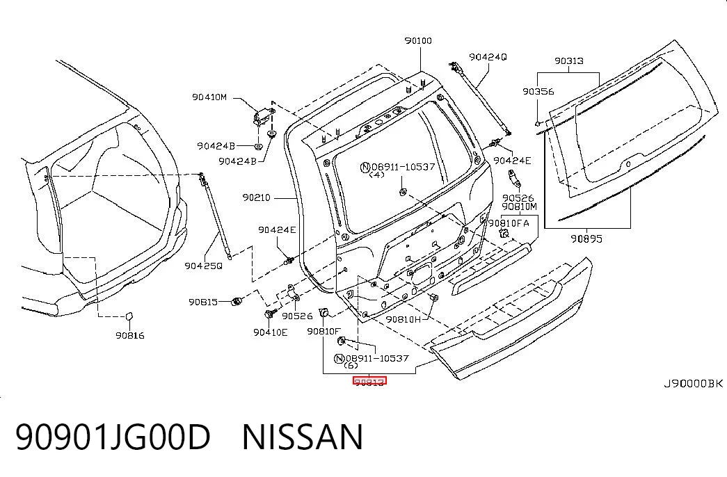90901JG00D Nissan/Infiniti