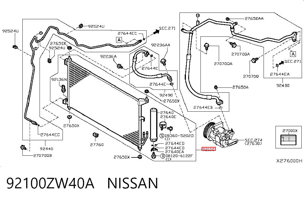 Compre Radiador de aparelho de ar condicionado Nissan Tiida 