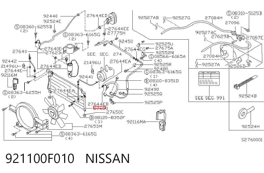 921100F010 Nissan/Infiniti