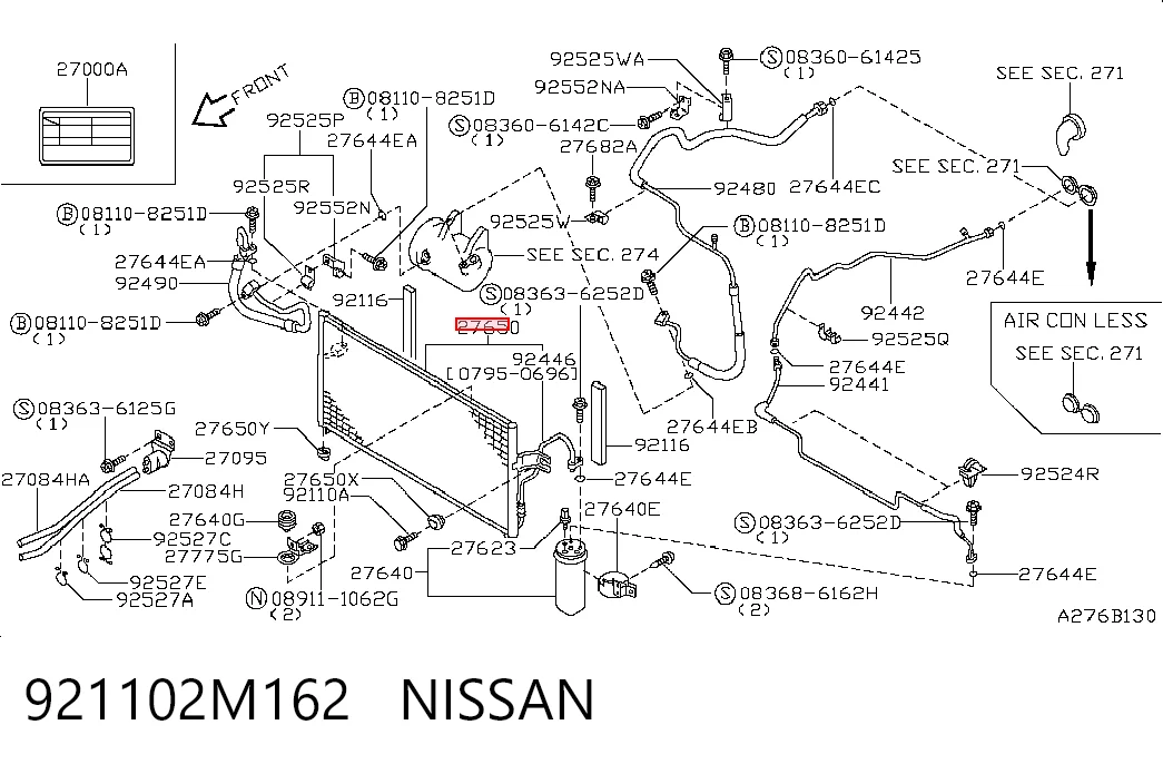 Radiador de aparelho de ar condicionado Nissan Almera preço, a partir de 39,59 USD