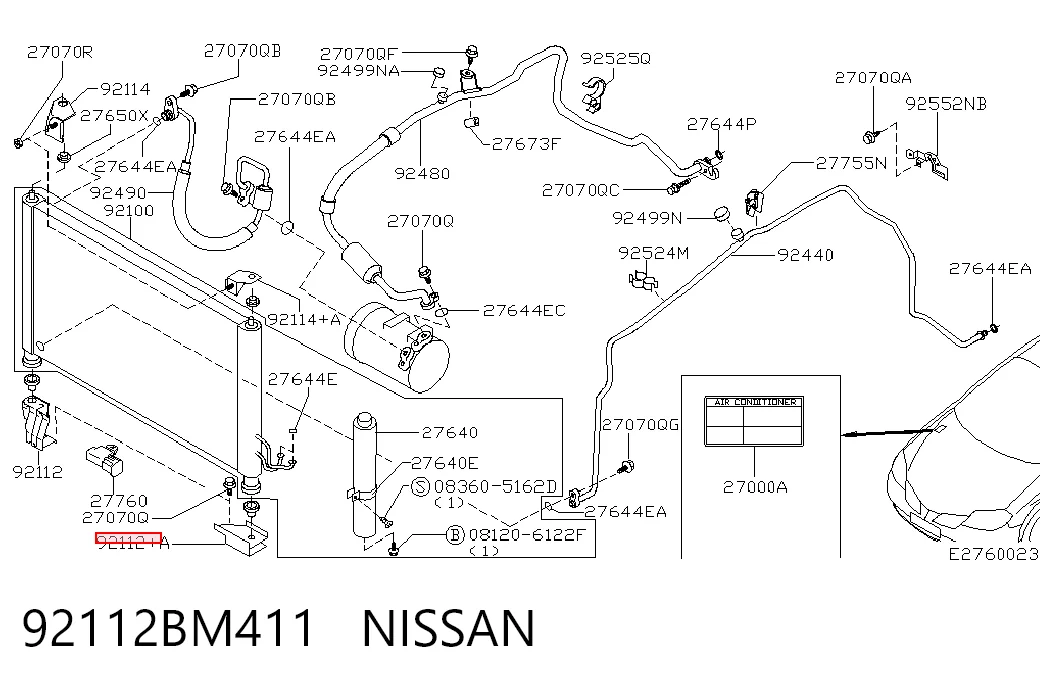 92112BM411 Nissan/Infiniti