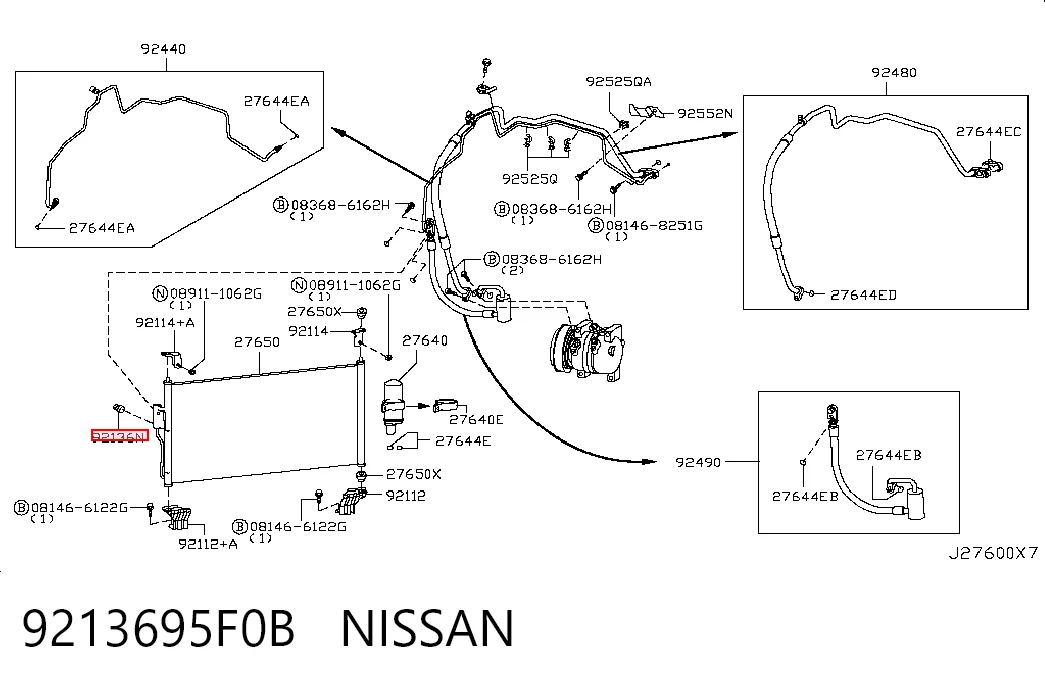 Sensor de pressão absoluta de aparelho de ar condicionado para Nissan Almera B10RS